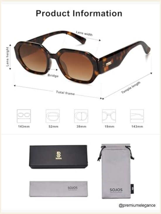 Retro Rectangle Polarized Sunglasses Full Frame Trendy Narrow Square Shades main image 4